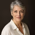 Client headshot: a woman in her fifties, company director